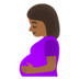Pregnant Woman: Medium-dark Skin Tone Emoji Copy Paste ― 🤰🏾 - google-android