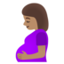 Pregnant Woman: Medium Skin Tone Emoji Copy Paste ― 🤰🏽 - google-android