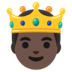 Prince: Dark Skin Tone Emoji Copy Paste ― 🤴🏿 - google-android