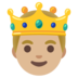 Prince: Medium-light Skin Tone Emoji Copy Paste ― 🤴🏼 - google-android