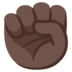 Raised Fist: Dark Skin Tone Emoji Copy Paste ― ✊🏿 - google-android