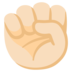 Raised Fist: Light Skin Tone Emoji Copy Paste ― ✊🏻 - google-android