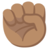 Raised Fist: Medium Skin Tone Emoji Copy Paste ― ✊🏽 - google-android