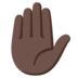 Raised Hand: Dark Skin Tone Emoji Copy Paste ― ✋🏿 - google-android