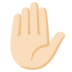 Raised Hand: Light Skin Tone Emoji Copy Paste ― ✋🏻 - google-android