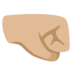 Right-facing Fist: Medium-light Skin Tone Emoji Copy Paste ― 🤜🏼 - google-android