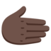 Rightwards Hand: Dark Skin Tone Emoji Copy Paste ― 🫱🏿 - google-android