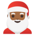 Santa Claus: Medium-dark Skin Tone Emoji Copy Paste ― 🎅🏾 - google-android