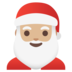 Santa Claus: Medium-light Skin Tone Emoji Copy Paste ― 🎅🏼 - google-android