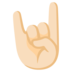 Sign Of The Horns: Light Skin Tone Emoji Copy Paste ― 🤘🏻 - google-android