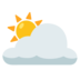 Sun Behind Large Cloud Emoji Copy Paste ― 🌥️ - google-android