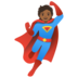 Superhero: Medium-dark Skin Tone Emoji Copy Paste ― 🦸🏾 - google-android