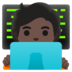 Technologist: Dark Skin Tone Emoji Copy Paste ― 🧑🏿‍💻 - google-android