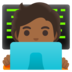 Technologist: Medium-dark Skin Tone Emoji Copy Paste ― 🧑🏾‍💻 - google-android