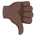 Thumbs Down: Dark Skin Tone Emoji Copy Paste ― 👎🏿 - google-android