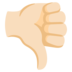 Thumbs Down: Light Skin Tone Emoji Copy Paste ― 👎🏻 - google-android