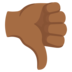 Thumbs Down: Medium-dark Skin Tone Emoji Copy Paste ― 👎🏾 - google-android