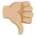 Thumbs Down: Medium-light Skin Tone Emoji Copy Paste ― 👎🏼 - google-android