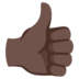 Thumbs Up: Dark Skin Tone Emoji Copy Paste ― 👍🏿 - google-android