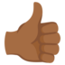 Thumbs Up: Medium-dark Skin Tone Emoji Copy Paste ― 👍🏾 - google-android