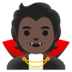 Vampire: Dark Skin Tone Emoji Copy Paste ― 🧛🏿 - google-android