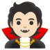 Vampire: Light Skin Tone Emoji Copy Paste ― 🧛🏻 - google-android
