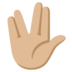 Vulcan Salute: Medium-light Skin Tone Emoji Copy Paste ― 🖖🏼 - google-android