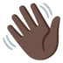 Waving Hand: Dark Skin Tone Emoji Copy Paste ― 👋🏿 - google-android