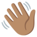 Waving Hand: Medium Skin Tone Emoji Copy Paste ― 👋🏽 - google-android