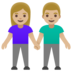 Woman And Man Holding Hands: Medium-light Skin Tone Emoji Copy Paste ― 👫🏼 - google-android