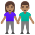 Woman And Man Holding Hands: Medium Skin Tone Emoji Copy Paste ― 👫🏽 - google-android