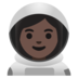 Woman Astronaut: Dark Skin Tone Emoji Copy Paste ― 👩🏿‍🚀 - google-android