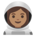 Woman Astronaut: Medium Skin Tone Emoji Copy Paste ― 👩🏽‍🚀 - google-android