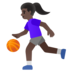 Woman Bouncing Ball: Dark Skin Tone Emoji Copy Paste ― ⛹🏿‍♀ - google-android