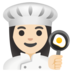 Woman Cook: Light Skin Tone Emoji Copy Paste ― 👩🏻‍🍳 - google-android