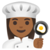 Woman Cook: Medium-dark Skin Tone Emoji Copy Paste ― 👩🏾‍🍳 - google-android