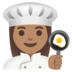 Woman Cook: Medium Skin Tone Emoji Copy Paste ― 👩🏽‍🍳 - google-android