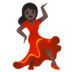 Woman Dancing: Dark Skin Tone Emoji Copy Paste ― 💃🏿 - google-android