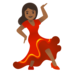 Woman Dancing: Medium-dark Skin Tone Emoji Copy Paste ― 💃🏾 - google-android