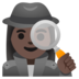 Woman Detective: Dark Skin Tone Emoji Copy Paste ― 🕵🏿‍♀ - google-android