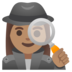 Woman Detective: Medium Skin Tone Emoji Copy Paste ― 🕵🏽‍♀ - google-android