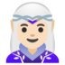 Woman Elf: Light Skin Tone Emoji Copy Paste ― 🧝🏻‍♀ - google-android