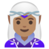 Woman Elf: Medium Skin Tone Emoji Copy Paste ― 🧝🏽‍♀ - google-android