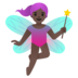 Woman Fairy: Dark Skin Tone Emoji Copy Paste ― 🧚🏿‍♀ - google-android