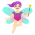 Woman Fairy: Light Skin Tone Emoji Copy Paste ― 🧚🏻‍♀ - google-android