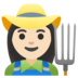 Woman Farmer: Light Skin Tone Emoji Copy Paste ― 👩🏻‍🌾 - google-android