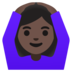Woman Gesturing OK: Dark Skin Tone Emoji Copy Paste ― 🙆🏿‍♀ - google-android