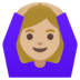 Woman Gesturing OK: Medium-light Skin Tone Emoji Copy Paste ― 🙆🏼‍♀ - google-android