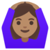 Woman Gesturing OK: Medium Skin Tone Emoji Copy Paste ― 🙆🏽‍♀ - google-android