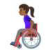 Woman In Manual Wheelchair: Medium-dark Skin Tone Emoji Copy Paste ― 👩🏾‍🦽 - google-android